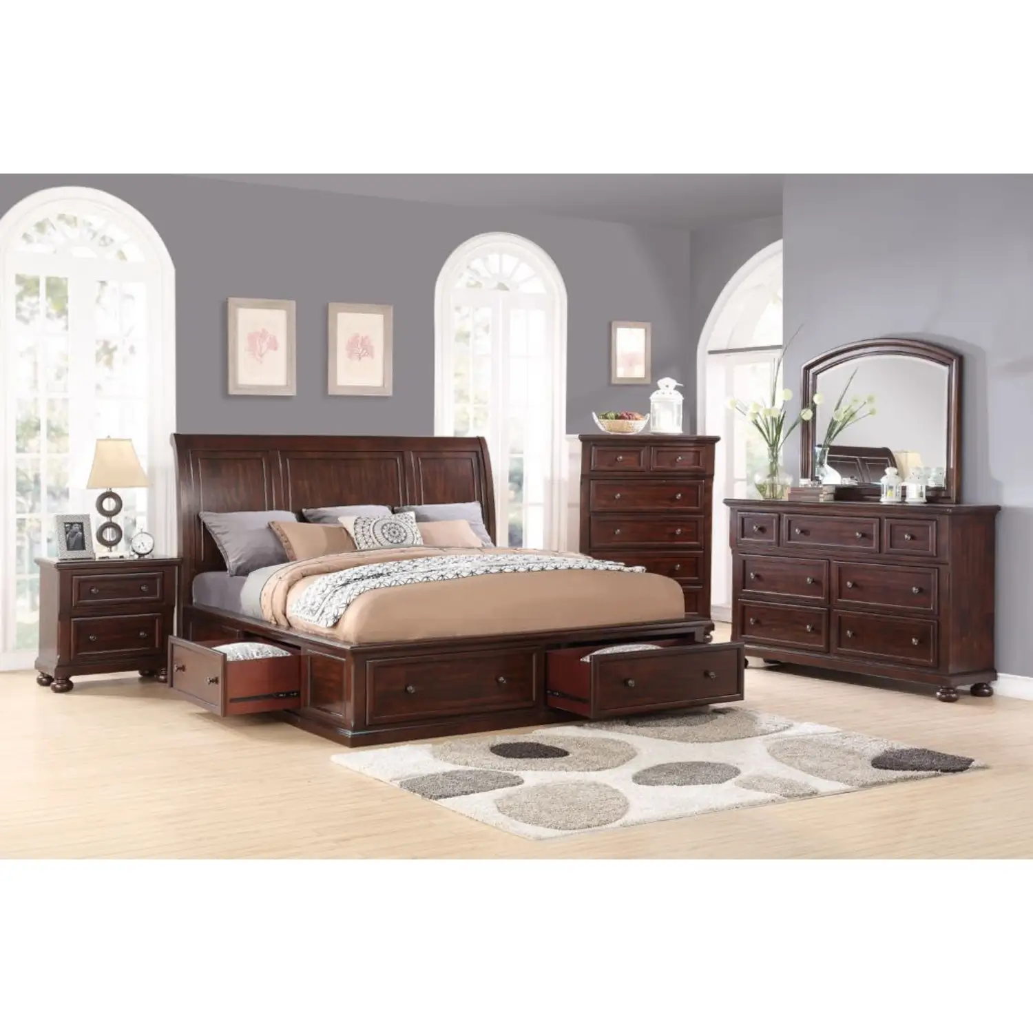 6-Drawer-Platform-Storage-bedroom-set-1