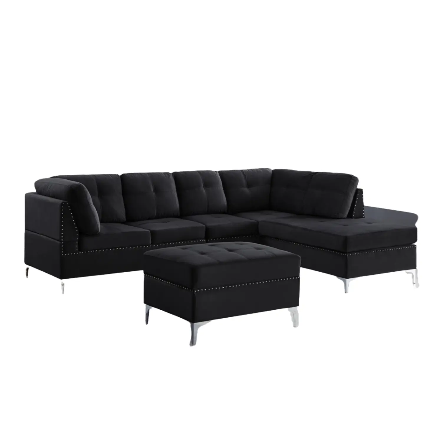 1233-Sectional-black